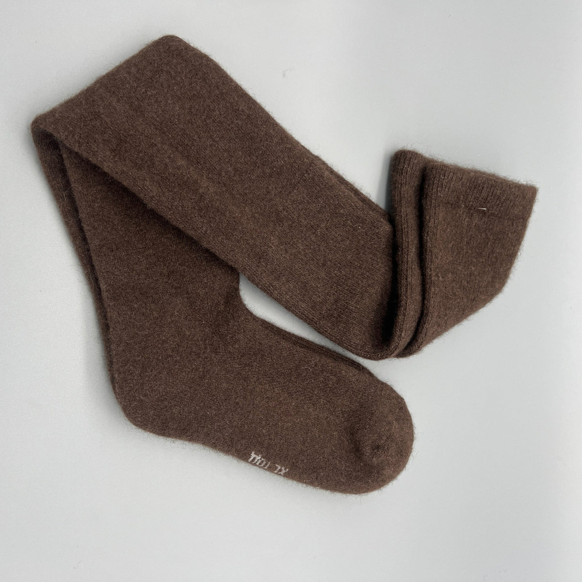 Über-Knie Socken aus 100% Yakwolle – Verstärkte Sohle