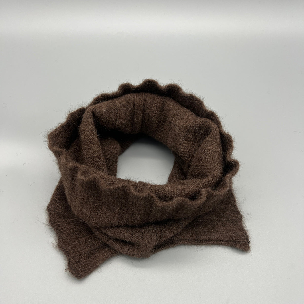 Loop aus 100% Soft-Yakwolle – Natur, Ungefärbt