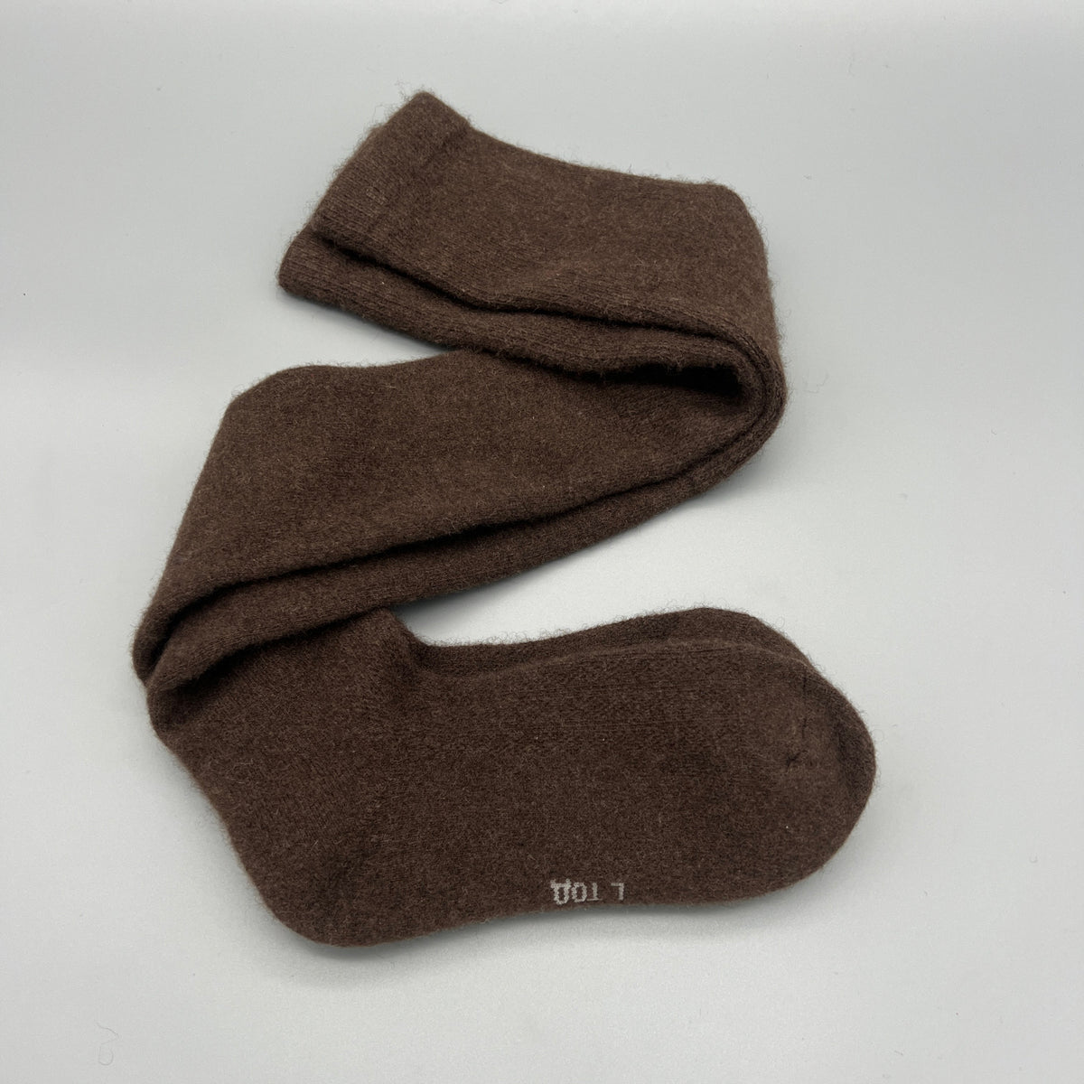 Über-Knie Socken aus 100% Yakwolle – Verstärkte Sohle